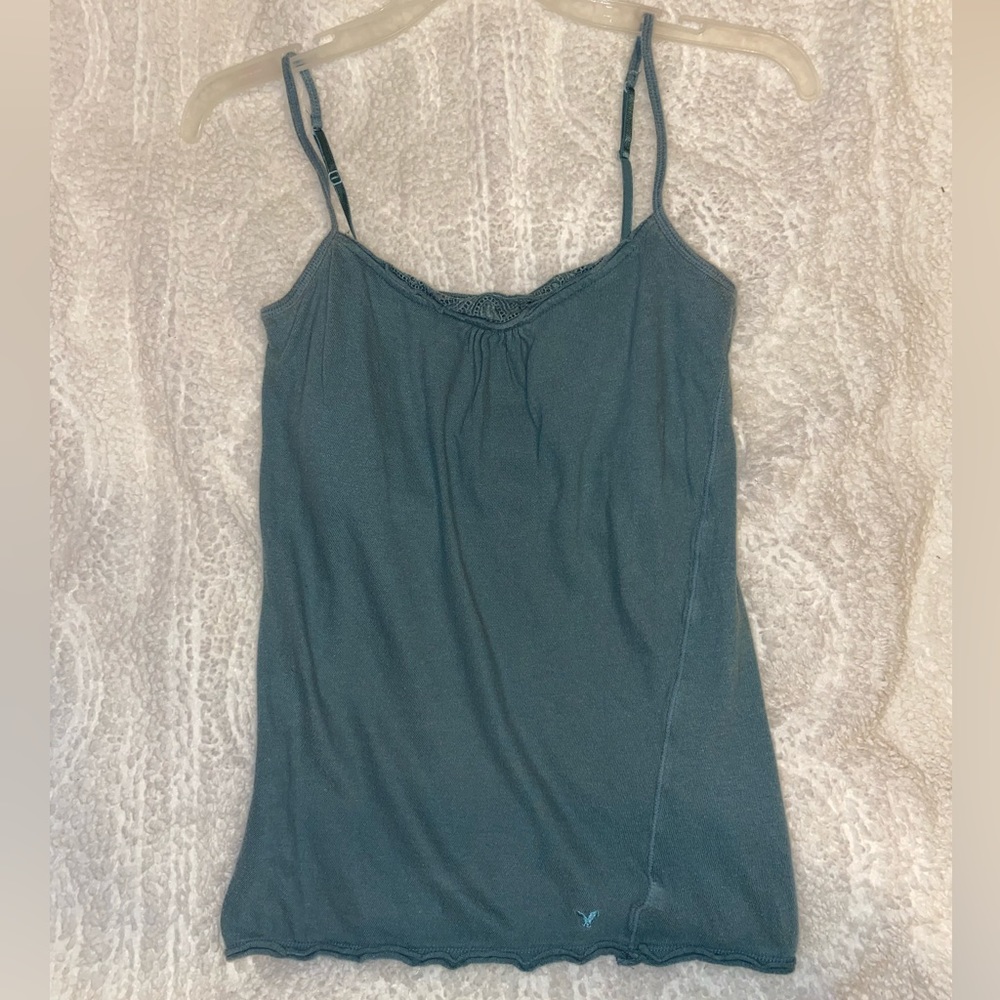 Cotton lace detailed American Eagle cami